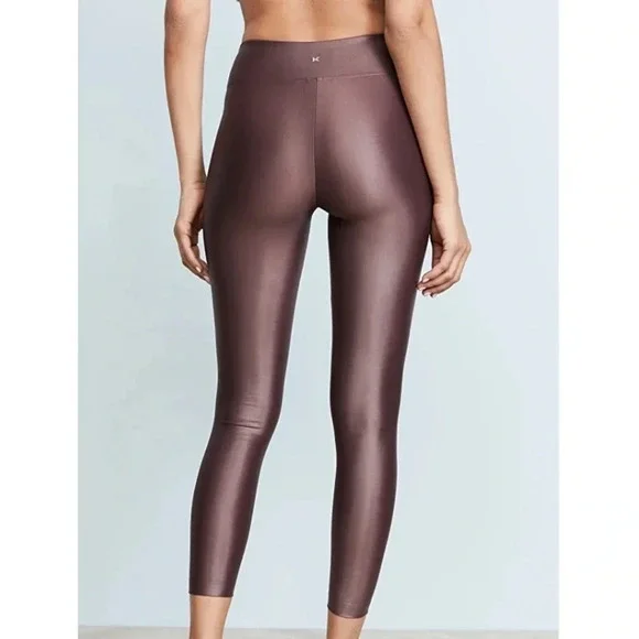 KORAL NEW Lustrous High Rise Shiny Ankle Leggings